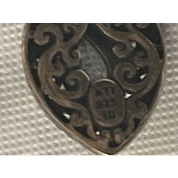 Annika Witt Sterling Silver Teardrop Crystal Drop Dangle Earrings - Picture 5 of 10